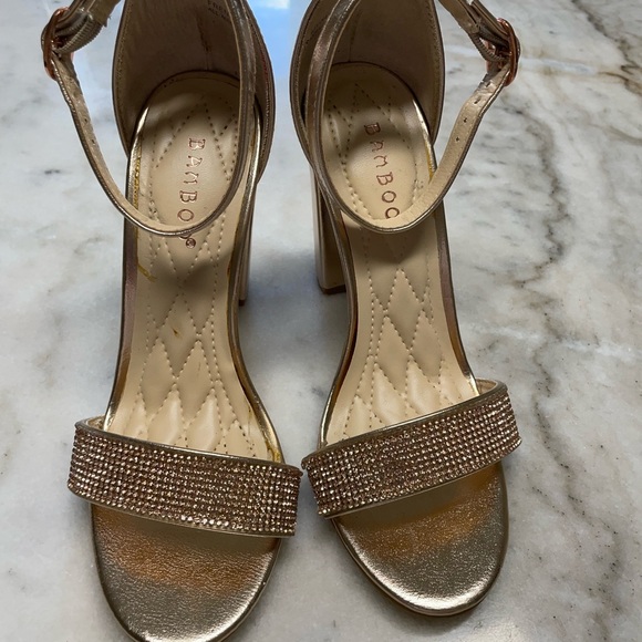 Rose Gold Glitter Heels - Perfect for New Years or Christmas - Picture 3 of 5